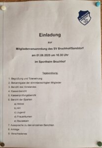 Copyright by SV Bruchhof-Sanddorf e.V.